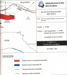 Port de Québec - Plan utilisation des sols - Expansion Beauport - moitié droite - 2000-10